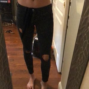 american eagle black skinny jeans